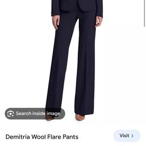 Theory Demitria “Deep Navy” crepe trouser